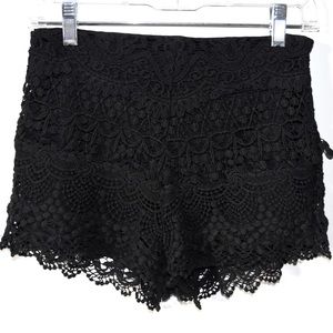UO Black Lace Shorts - 4